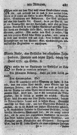 Martin Flachs, eine Geschichte des achtzehnten Jahrhunderts. T.2.