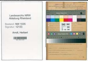Entnazifizierung Herbert Arndt , geb. 04.02.1902 (Steiger)