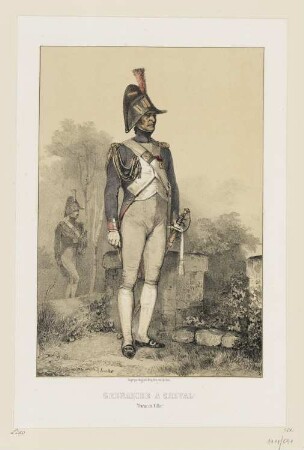 Grenadier a cheval, tenue de ville, Blatt 55 der Folge "Kaiser und die kaiserliche Garde"