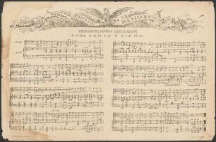 [La notación musical del] Himno nacional mexicano : para canto y piano
