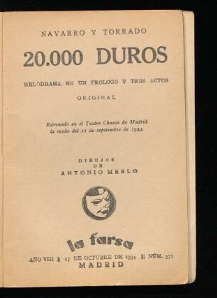 20.000 duros : melodrama en un prólogo y tres actos