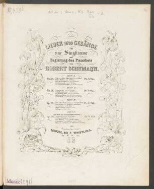 H. 2: Lieder und Gesänge für eine Singstimme mit Begleitung des Pianoforte