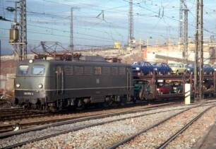 Untertürkheim Rbf Lok 140 056 Dg Laes-Wagen Autotransportzug