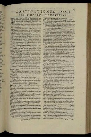 Castigationes tomi sexti opervm B. Avgvstini