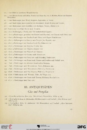 Glas und Porzellan (Nr. 247-299)