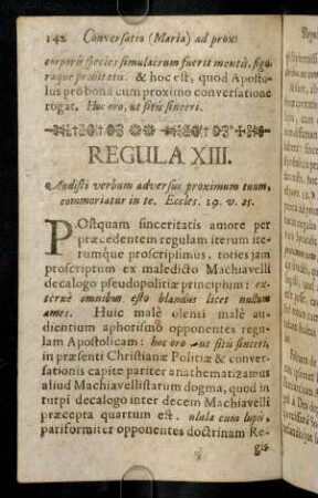 142-151, Regula XIII. Audisti verbum adversus proximum tuum...