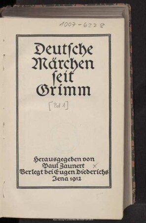 Deutsche Märchen seit Grimm