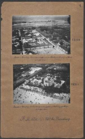 Parade in Dünaburg: Kommandanturplatz nach der Parade mit Blick auf die Düna 15.05.1918 500 m