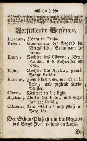 Vorstellende Personen.