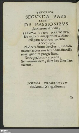 De Passionibus planetarum diuersis