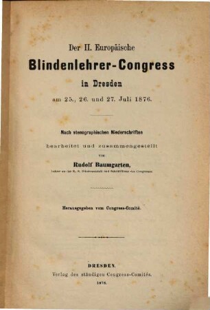 Protokollarischer Bericht, 2. 1876