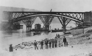 Bau Moselbrücke Güls