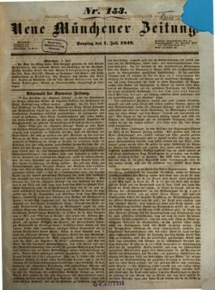 Neue Münchener Zeitung. 1849, 7 - 12