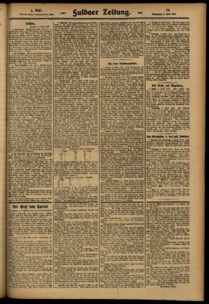 Zweite Ausgabe vom Donnerstag, den 03. April 1913.