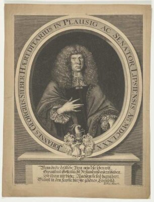 Bildnis des Johannes Georgius Sieber
