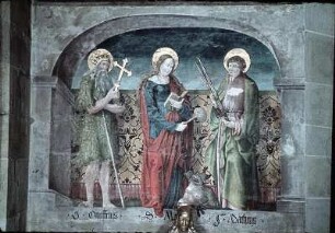 Die Heiligen Onuphrius, Margaretha und Matthäus