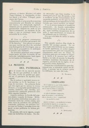 La muerte del patriarca.