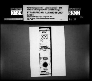 Leitzordner XXI, Blatt 5702-5943