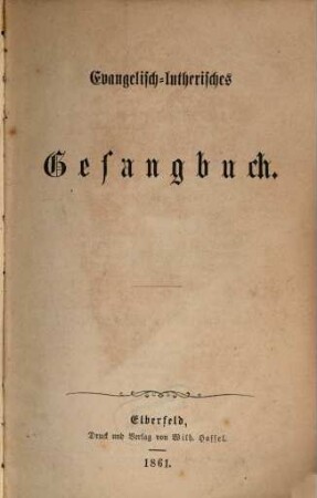 Evangelisch-lutherisches Gesangbuch