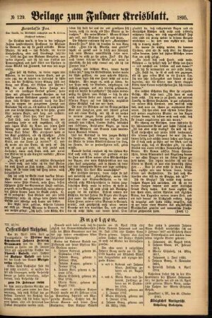 Zweite Ausgabe vom Donnerstag, den 31. Oktober 1895.