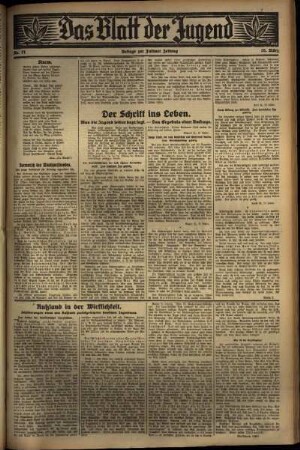 Zweite Ausgabe vom Freitag, den 25. März 1932.