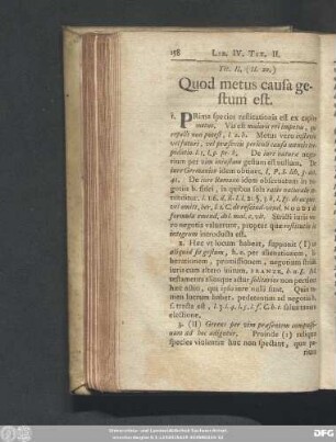 Tit. II. (II. 20.) Quod metus causa gestum est.