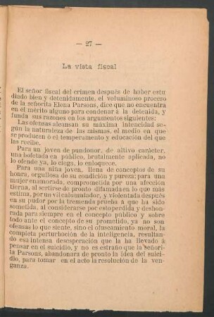 La vista fiscal
