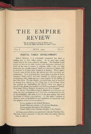 Vol. I. July 1901. No. 6.