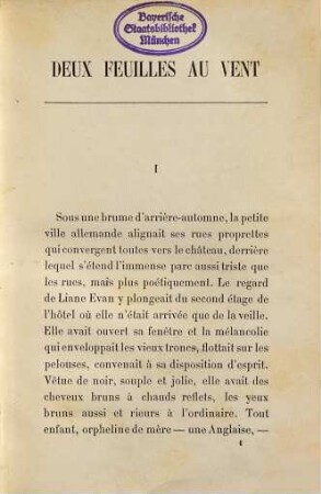 Deux Feuilles au vent