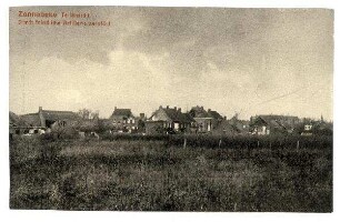 Kriegs-Erinnerungs-Karte: Zonnebeke, Teilansicht