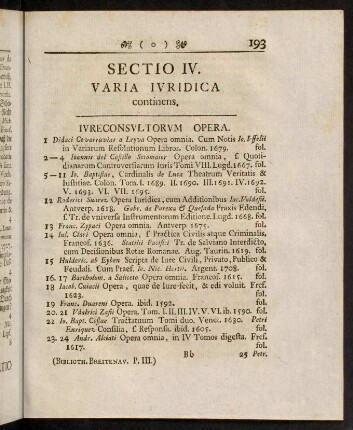 193-198, Iureconsulatorum opera.