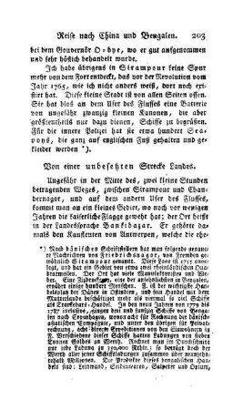 Von einer unbesetzten Strecke Landes