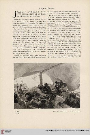22.1904 =Nr. 87: Joaquin Sorolla and Spanish painting of to-day