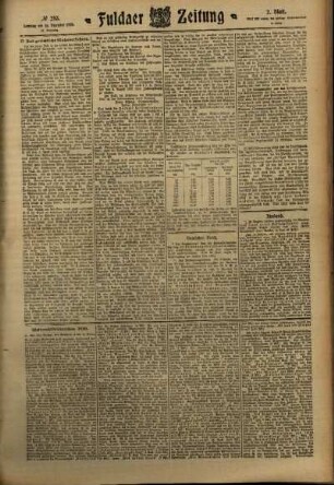 Zweite Ausgabe vom Samstag, den 10. Dezember 1910.