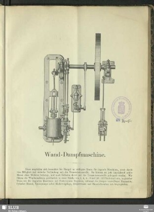 Wand-Dampfmaschine