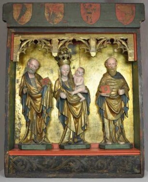Mittelschrein mit Maria mit dem Kind, Petrus und Paulus aus Rothschönberg