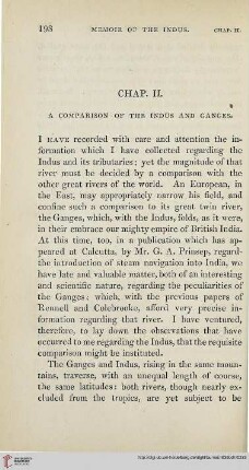 Chapter II: A Comparison of the Indus and Ganges