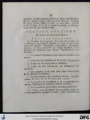 Section Septième.