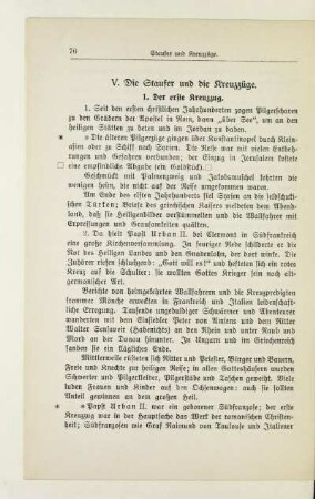 1. Der erste Kreuzzug