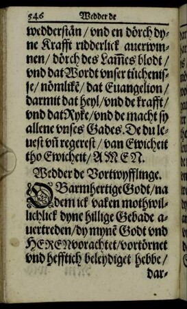 Wedder de Vortwyfflinge.