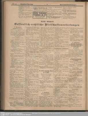 XIII. Abschnitt. Oeffentlich-rechtliche Wirtschaftsvertretungen