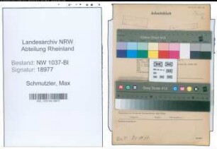 Entnazifizierung Max Schmutzler , geb. 18.07.1898 (Reg.Rat)