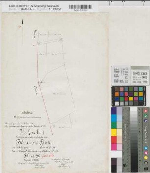 Dülmen (Dülmen), Zusammenlegung Börnste, Urkarte 1 Dülmen Flur 58(66)