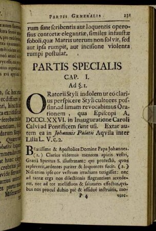 Partis Specialis.