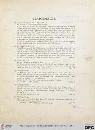 Glasgemälde (Nr. 209-222)