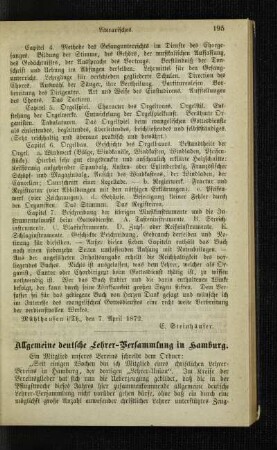 Allgemeine deutsche Lehrer-Versammlung in Hamburg