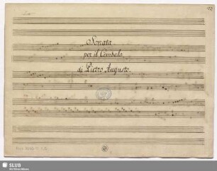Sonatas - Mus.3065-T-1,5 : cemb : C