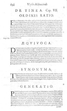De Tinea. Cap. VII.