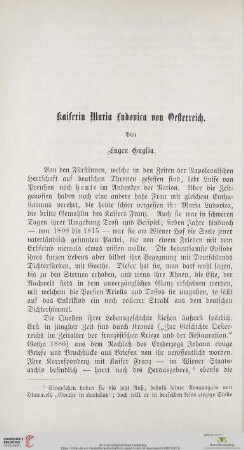 Kaiserin Maria Ludovica von Oesterreich