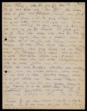 Brief von Franz Rosenzweig an Eduard Strauss